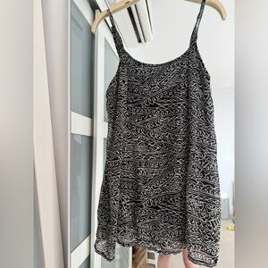 Brandy Melville Black and White Print Mini Dress
